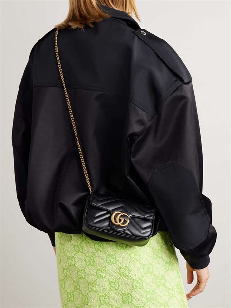 mini.gucci bag|GUCCI GG Marmont super mini quilted leather shoulder bag .